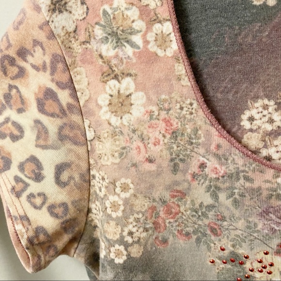 Xcit u.s.a Y2K all over print tee - Picture 6 of 11